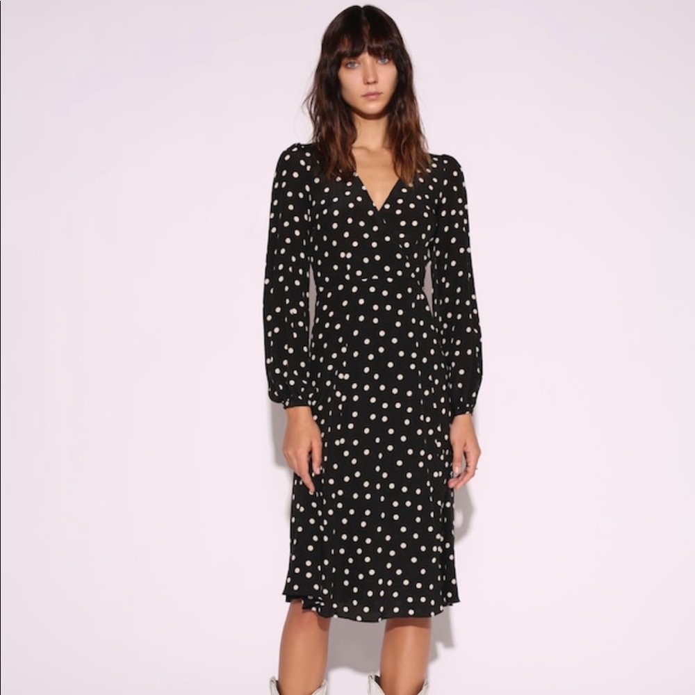 NWT Réalisation Par The Violette Dress polka dot